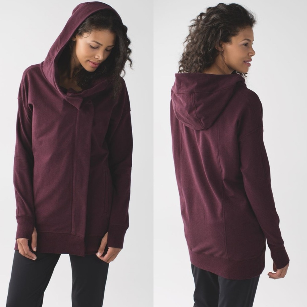 lululemon athletica Maroon Hooded Sweatshirt